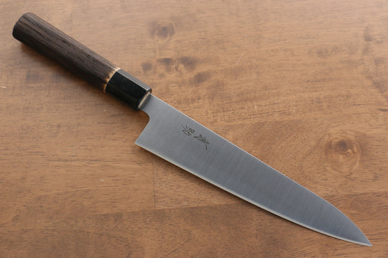 Seisuke Swedish Steel-stn Gyuto 210mm Burned Chestnuts Handle - Japanny - Best Japanese Knife