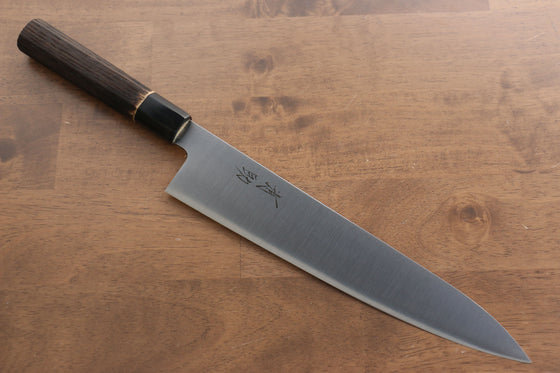 Seisuke Swedish Steel-stn Gyuto 270mm Burned Chestnuts Handle - Japanny - Best Japanese Knife