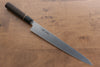 Seisuke Swedish Steel-stn Sujihiki 240mm Burned Chestnuts Handle - Japanny - Best Japanese Knife