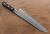 Seisuke AUS8 Hammered Gyuto 240mm Brown Pakka wood Handle - Japanny - Best Japanese Knife