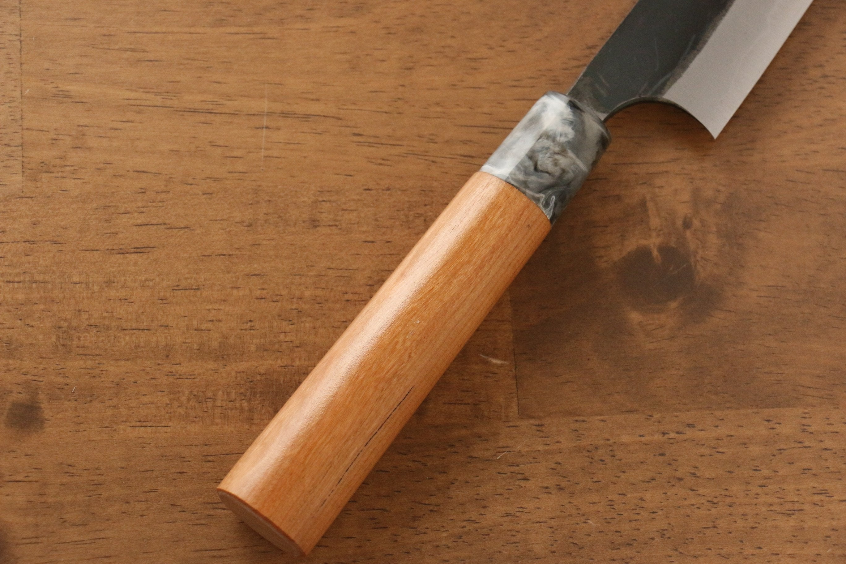 Masakage Masakage Mizu Blue Steel No.2 Black Finished Sujihiki 270mm with American Cherry Handle - Japanny - Best Japanese Knife