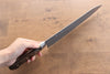 Seisuke AUS8 Hammered Gyuto 240mm Brown Pakka wood Handle - Japanny - Best Japanese Knife