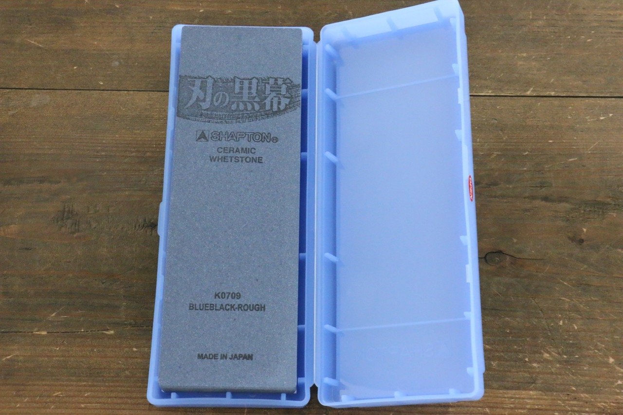 Shapton Kuromaku series Coarsor Sharpening Stone blue-black-#320 - Japanny - Best Japanese Knife