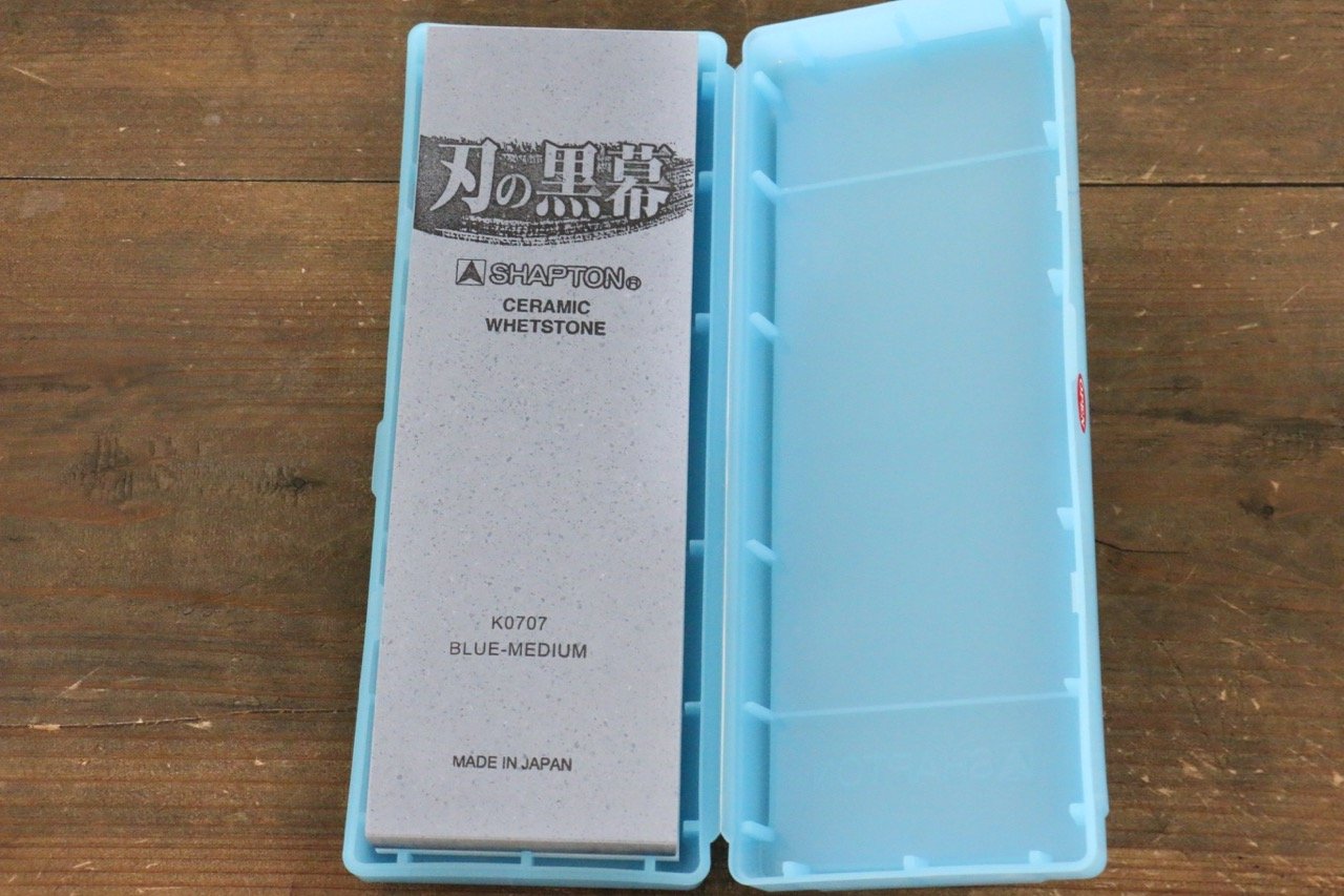 Shapton Kuromaku series Medium Sharpening Stone Blue-#1500 - Japanny - Best Japanese Knife