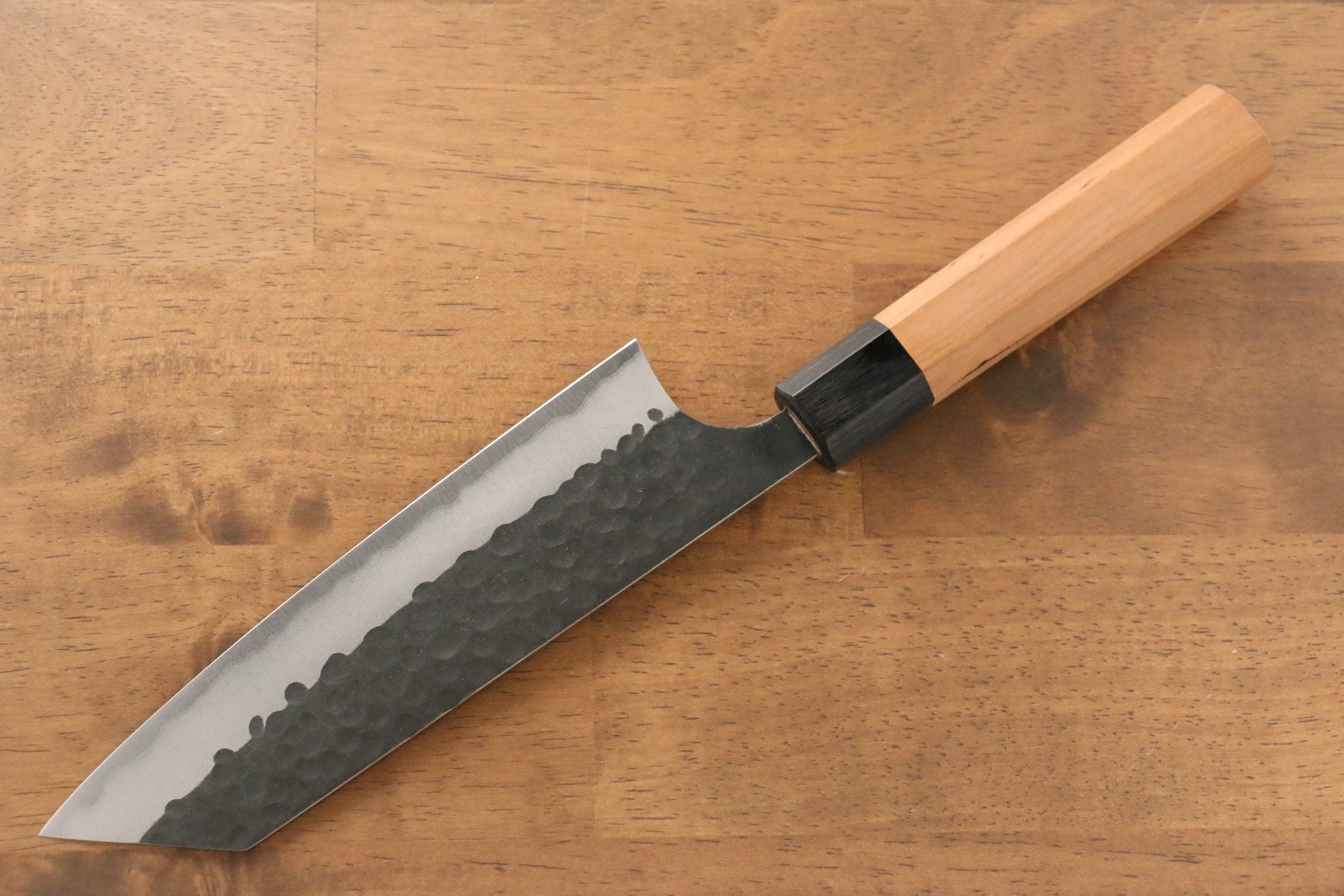 Masakage Koishi Blue Super Black Finished Bunka 165mm American Cherry Handle - Japanny - Best Japanese Knife