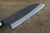 Mutsumi Hinoura White Steel Kurouchi Finished Santoku Japanese Chef Knife 165mm - Japanny - Best Japanese Knife