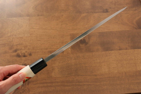 Sakai Takayuki Kasumitogi White Steel Deba 225mm Magnolia Handle - Japanny - Best Japanese Knife