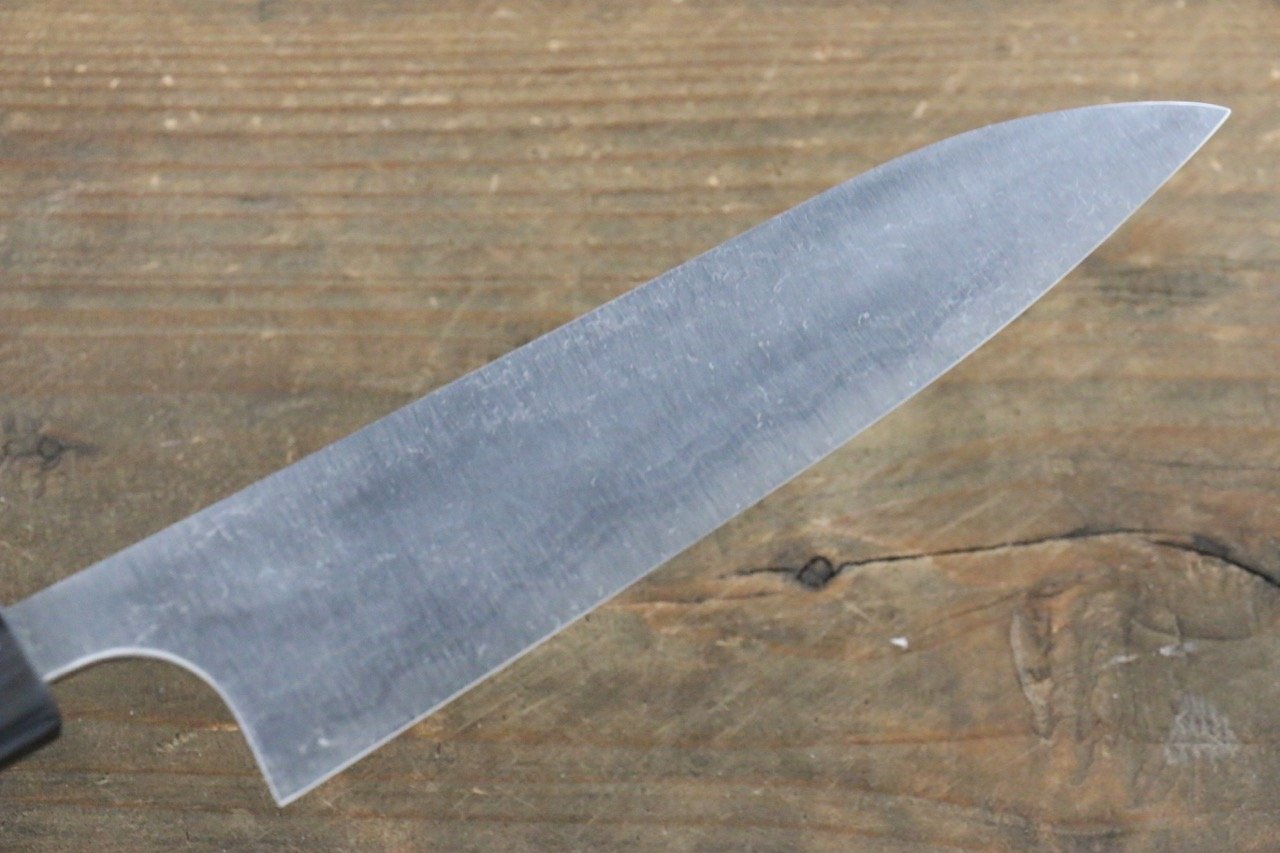 Shungo Ogata White Steel No.2 Damascus Petty-Utility 135mm Shitan Handle - Japanny - Best Japanese Knife