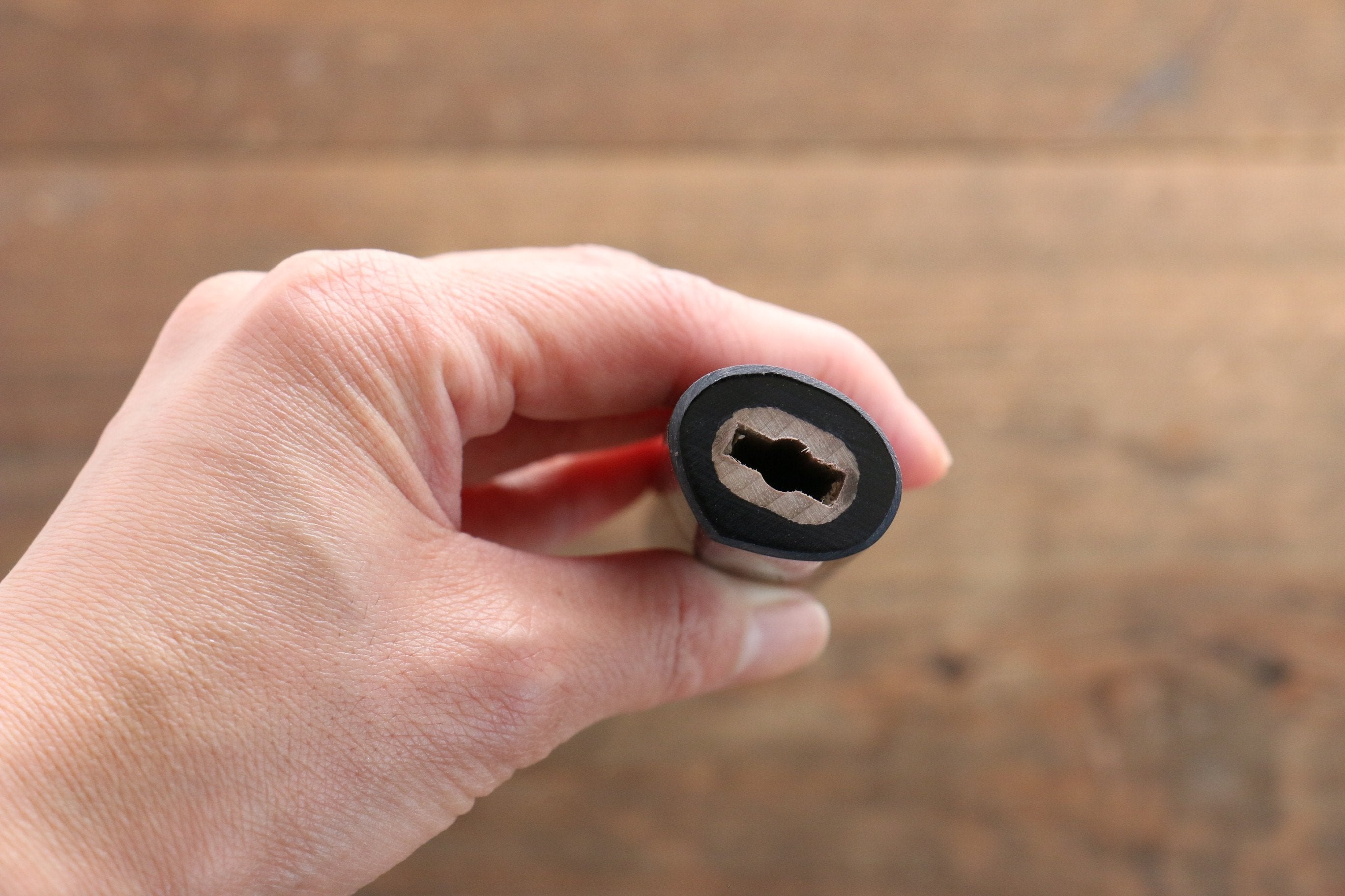 D-shape  Shitan Knife Handle for Gyuto Knife 210mm - Japanny - Best Japanese Knife