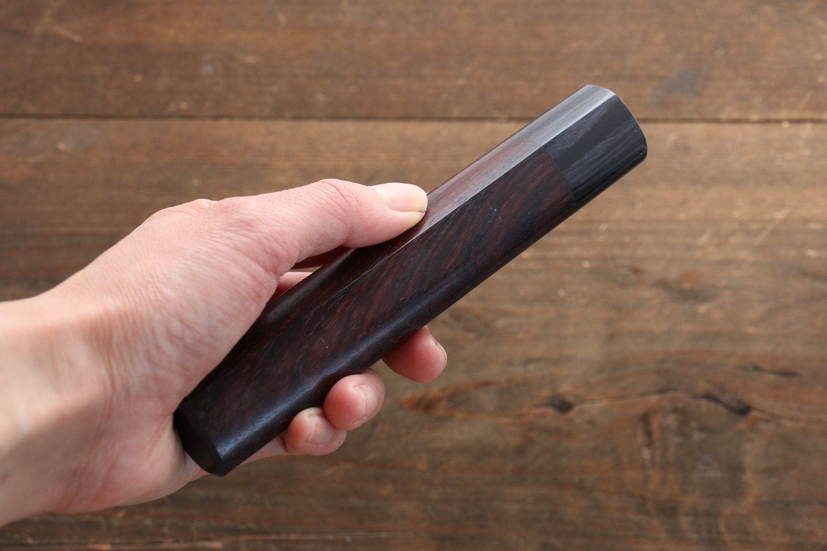 D-shape  Shitan Knife Handle for Gyuto Knife 240mm - Japanny - Best Japanese Knife