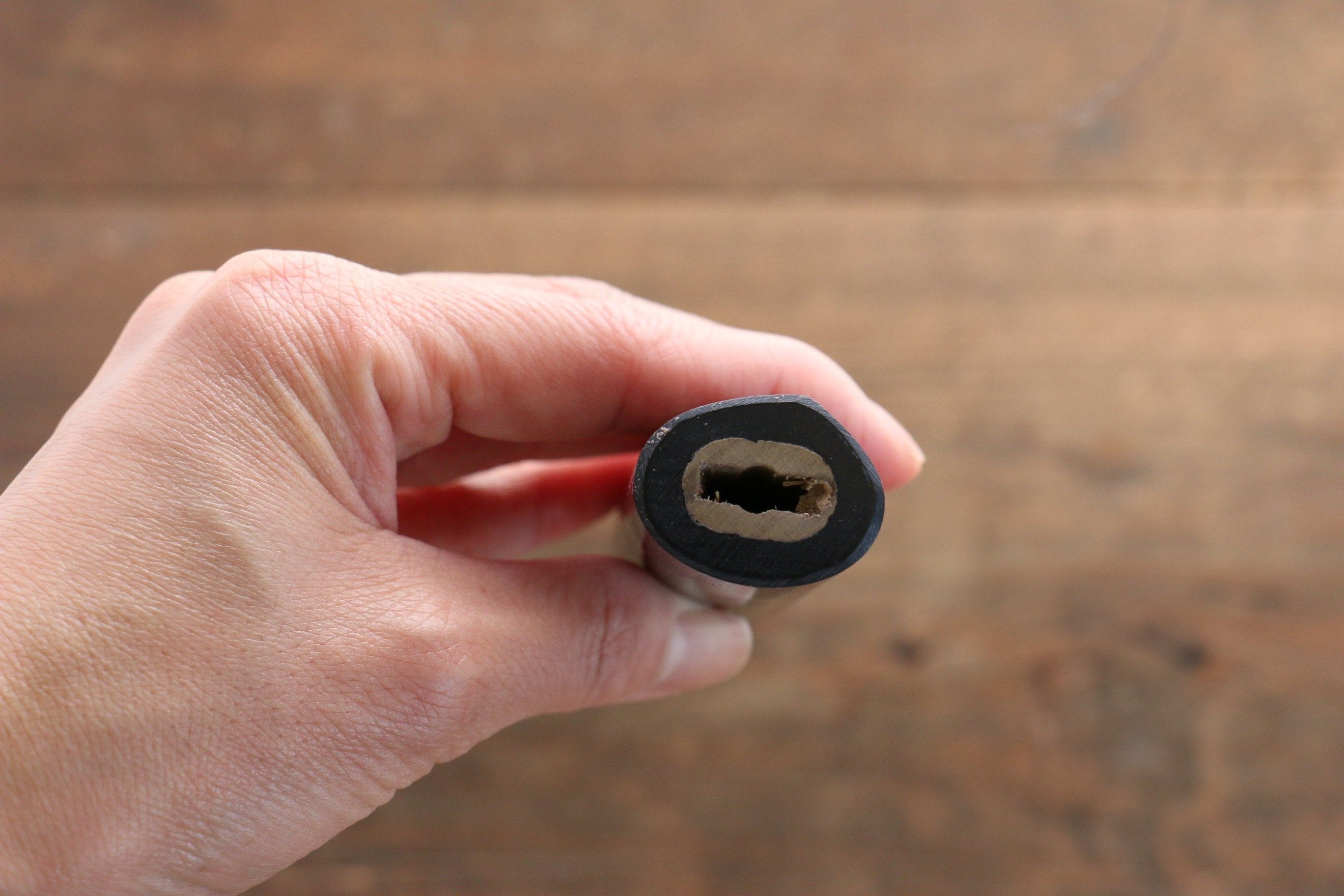 D-shape  Shitan Knife Handle for Gyuto Knife 240mm - Japanny - Best Japanese Knife