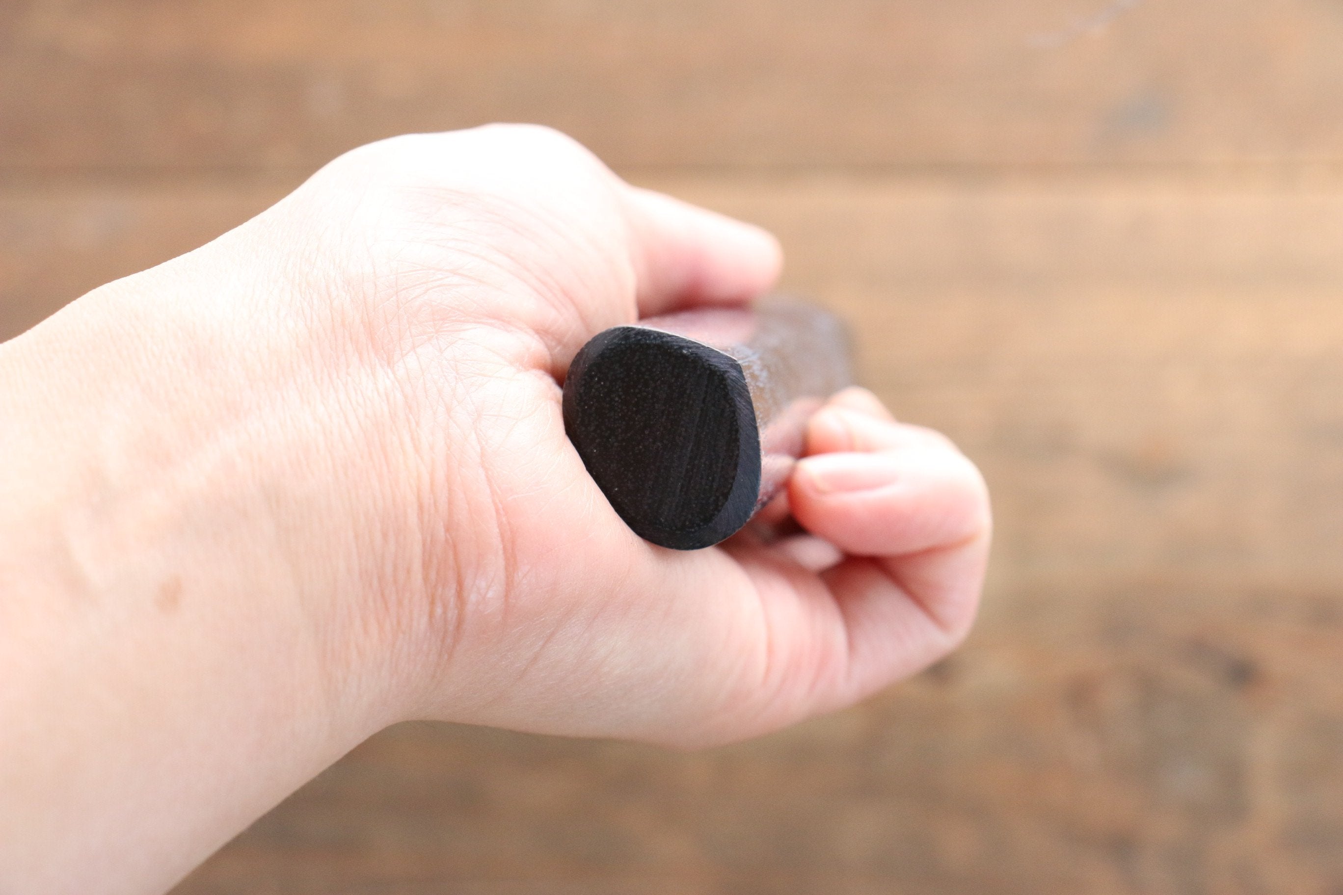 D-shape  Shitan Knife Handle for Sujihiki Knife 240mm - Japanny - Best Japanese Knife