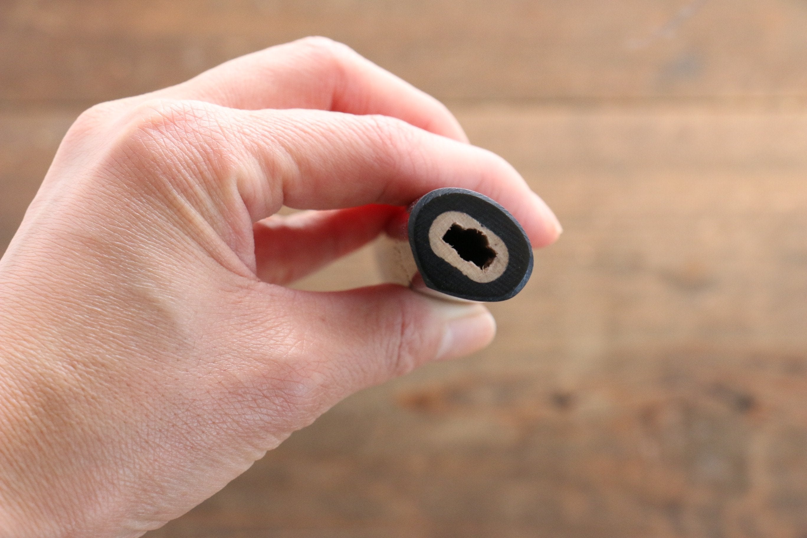 D-shape  Shitan Knife Handle for Sujihiki Knife 240mm - Japanny - Best Japanese Knife