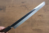 Sakai Takayuki Water Quenching Honyaki White Steel No.2 Mirrored Finish Sakimaru Yanagiba 300mm Wenge with Double Water Buffalo Ring Handle with Sheath - Japanny - Best Japanese Knife