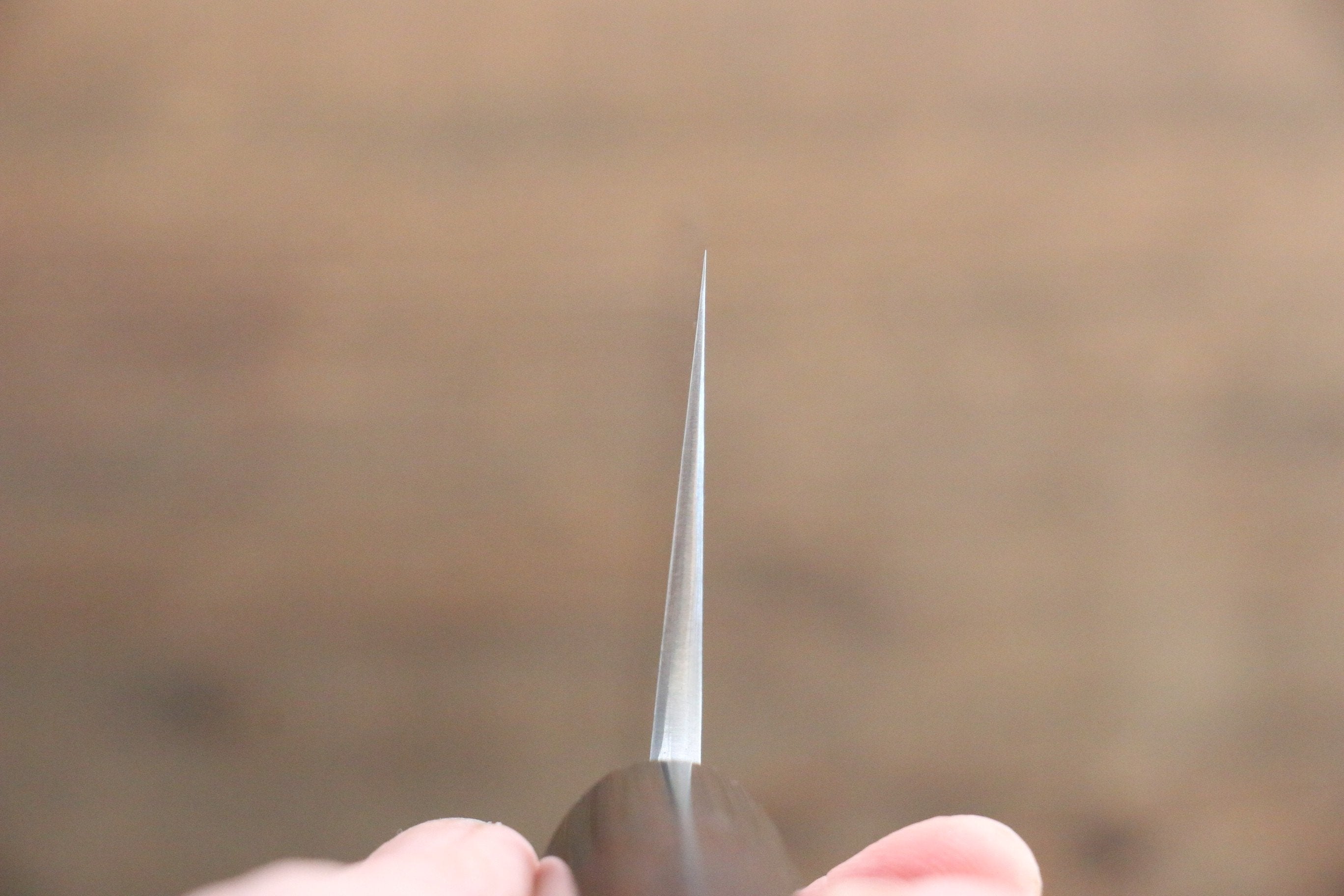 Shungo Ogata White Steel No.2 Damascus Nakiri 165mm Shitan Handle - Japanny - Best Japanese Knife