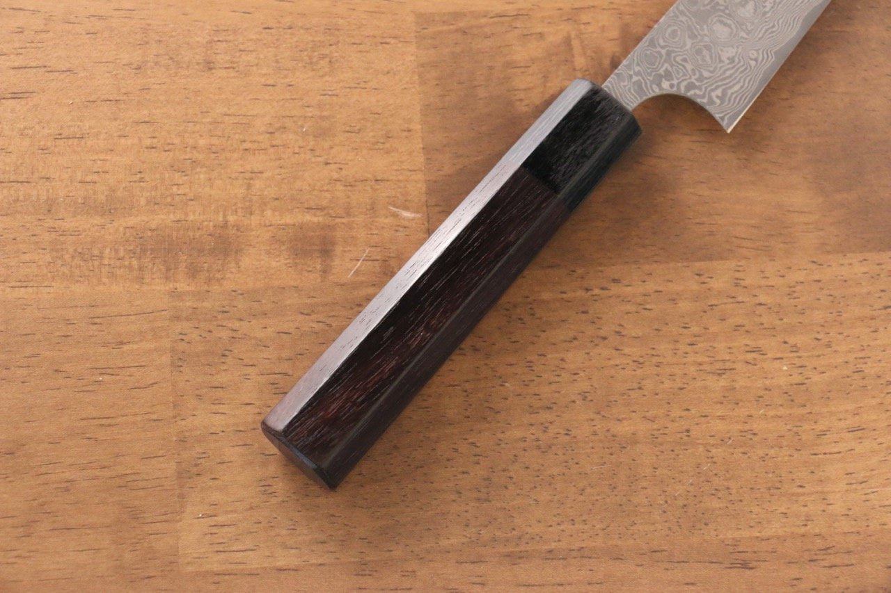 Masakage Masakage Kumo VG10 Damascus Petty-Utility 130mm with Shitan Handle - Japanny - Best Japanese Knife