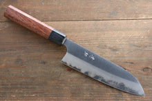  Seisuke White Steel Migaki Finished Santoku 165mm with Honduras Handle - Japanny - Best Japanese Knife