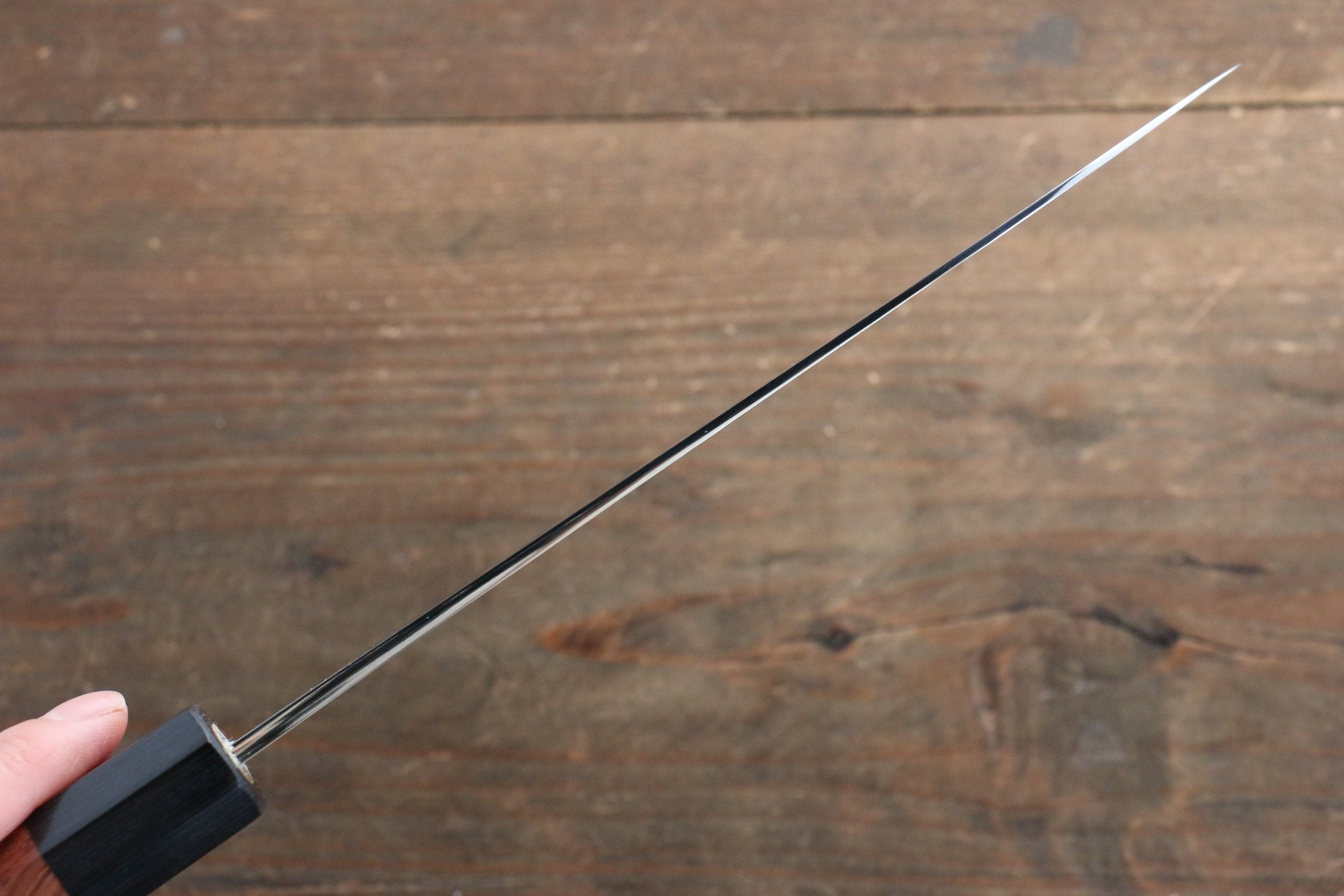 Seisuke White Steel Migaki Finished Santoku 165mm with Honduras Handle - Japanny - Best Japanese Knife