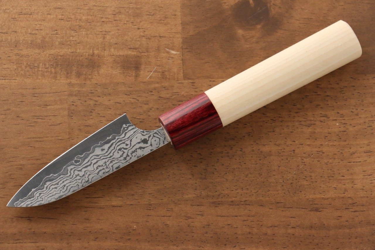 Masakage Kiri VG10 Damascus Petty-Utility 75mm MagnoliaHandle - Japanny - Best Japanese Knife