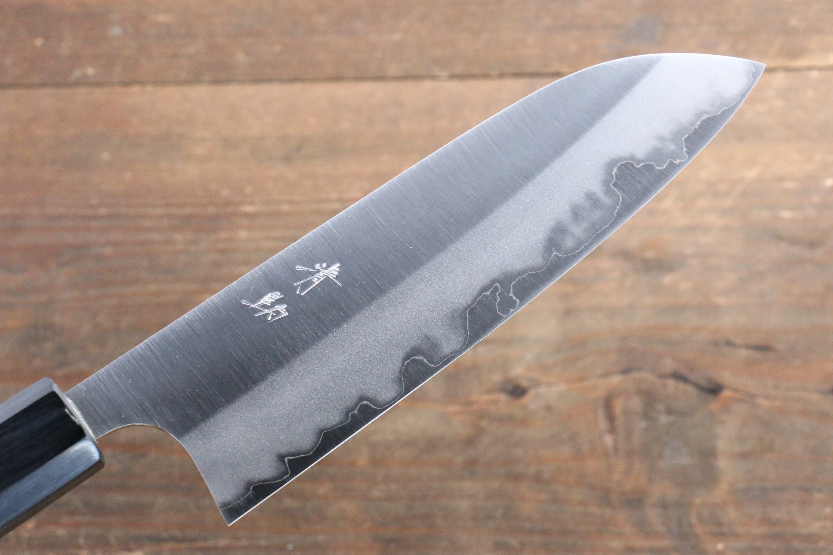 Seisuke White Steel Migaki Finished Santoku 165mm with Honduras Handle - Japanny - Best Japanese Knife