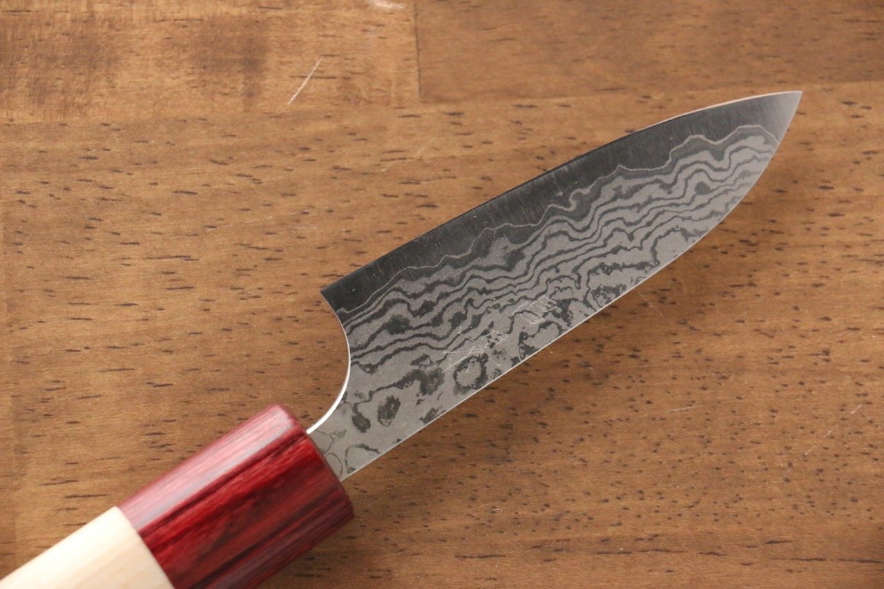 Masakage Kiri VG10 Damascus Petty-Utility 75mm MagnoliaHandle - Japanny - Best Japanese Knife