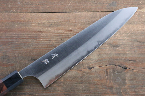 Seisuke White Steel Migaki Finished Gyuto 210mm with Honduras Handle - Japanny - Best Japanese Knife