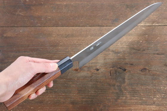 Seisuke White Steel Migaki Finished Gyuto 240mm with Honduras Handle - Japanny - Best Japanese Knife