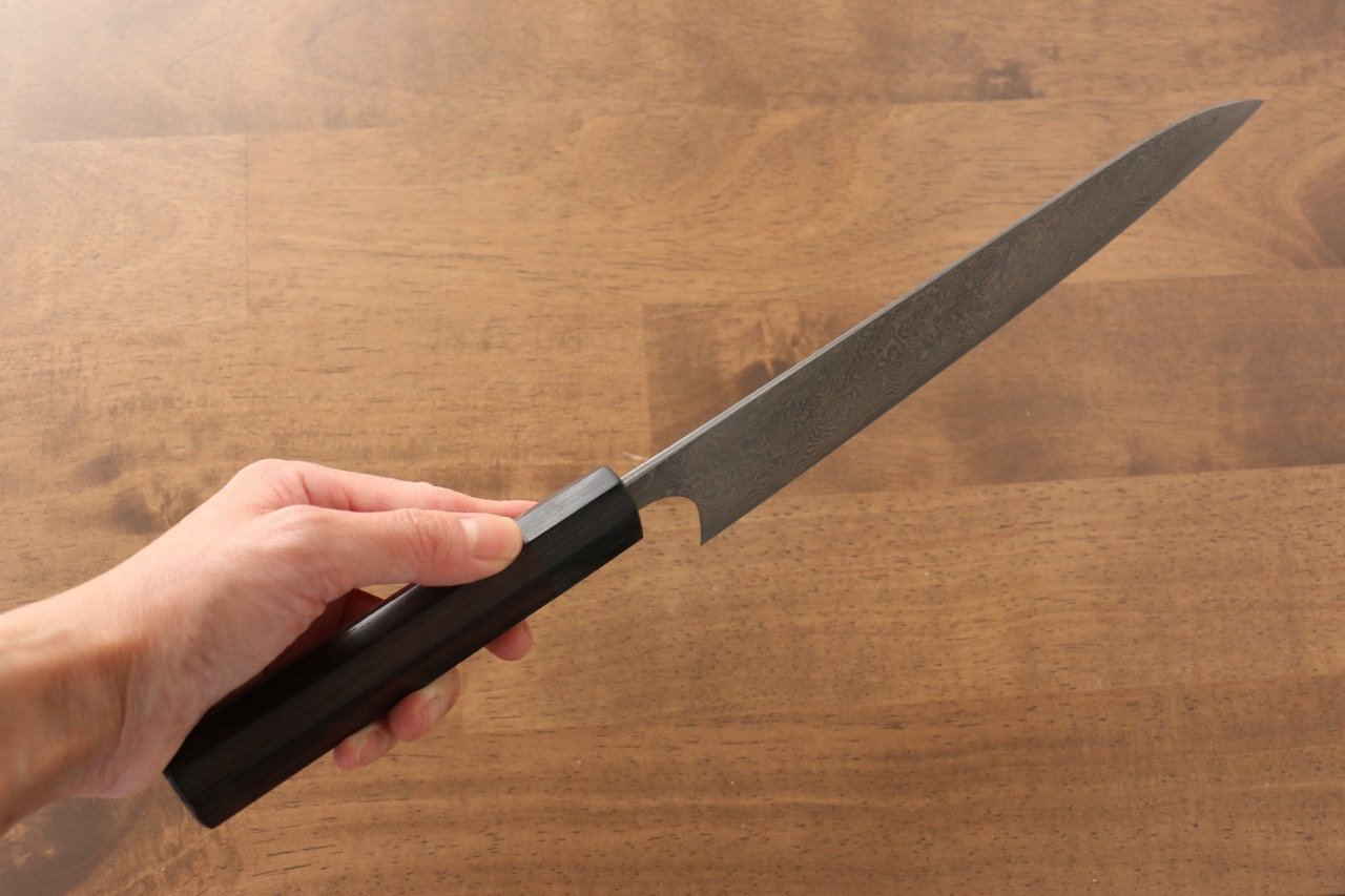 Masakage Kumo VG10 Damascus Gyuto 210mm Shitan Handle - Japanny - Best Japanese Knife