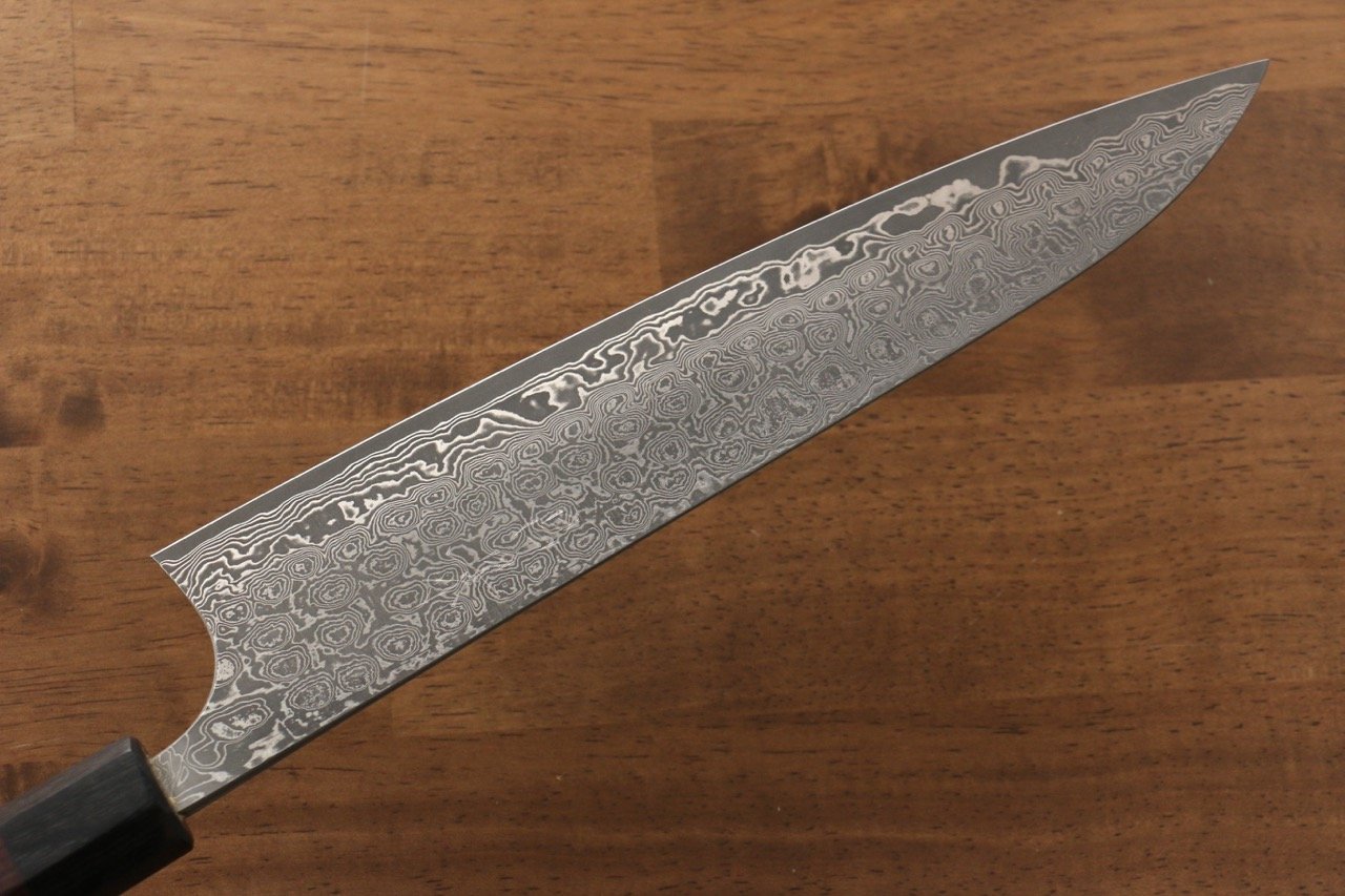 Masakage Kumo VG10 Damascus Gyuto  240mm Shitan Handle - Japanny - Best Japanese Knife