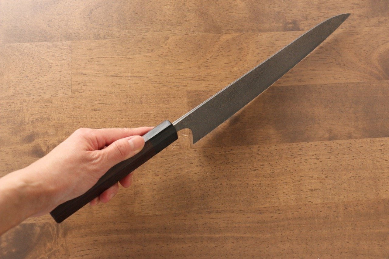 Masakage Kumo VG10 Damascus Gyuto  240mm Shitan Handle - Japanny - Best Japanese Knife