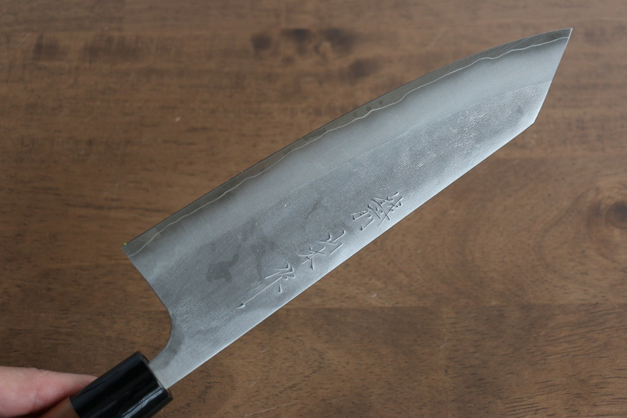 Nao Yamamoto Silver Steel No.3 Nashiji Bunka 180mm Walnut Handle - Japanny - Best Japanese Knife