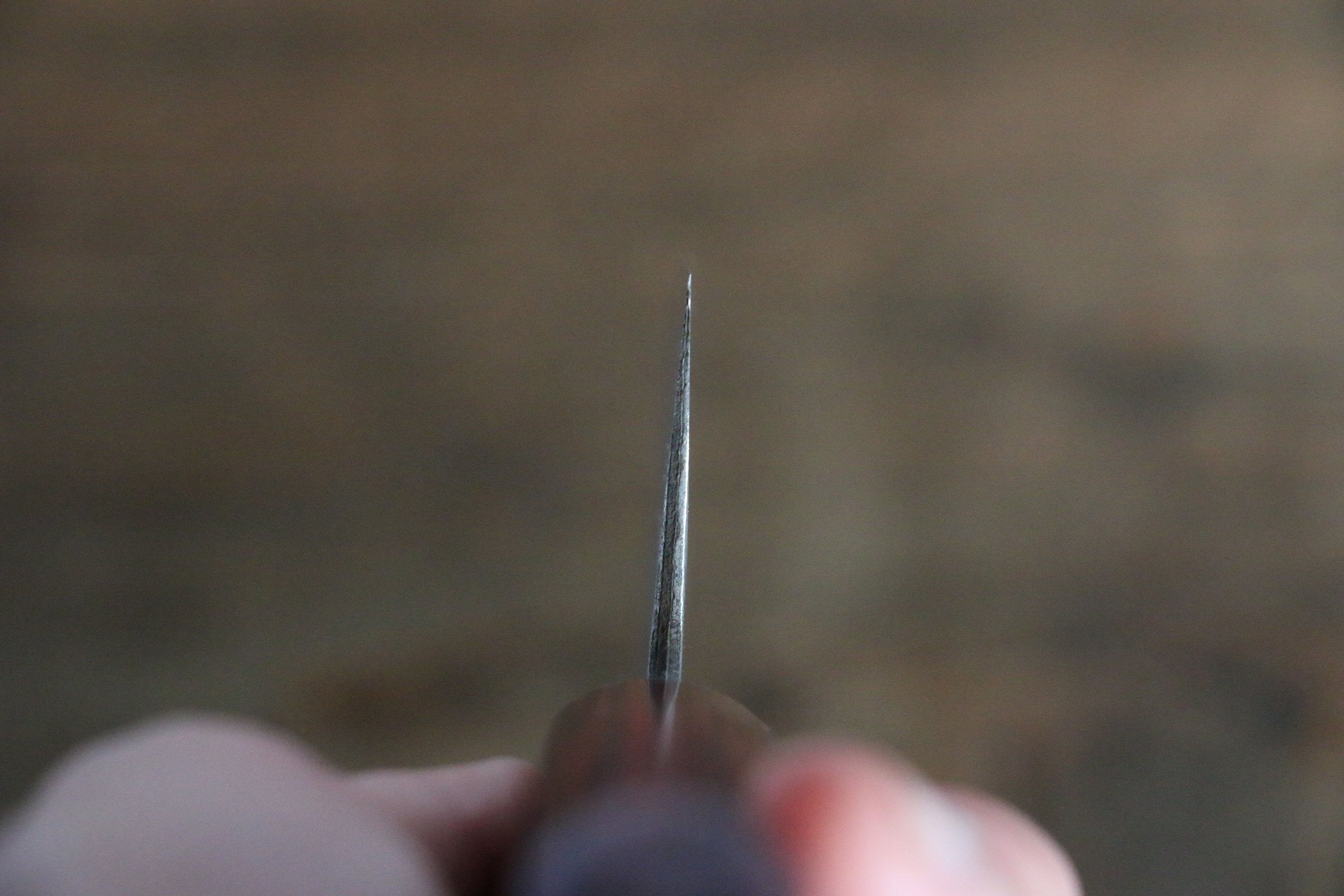 Nao Yamamoto VG10 Hammered Damascus Santoku 170mm Red Pakka wood Handle - Japanny - Best Japanese Knife