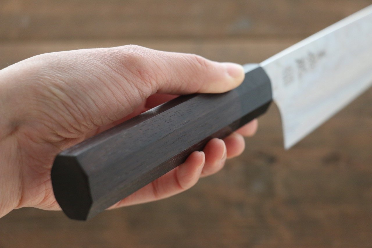 Sukenari ZDP189 Damascus Kiritsuke Gyuto 240mm Shitan Handle - Japanny - Best Japanese Knife