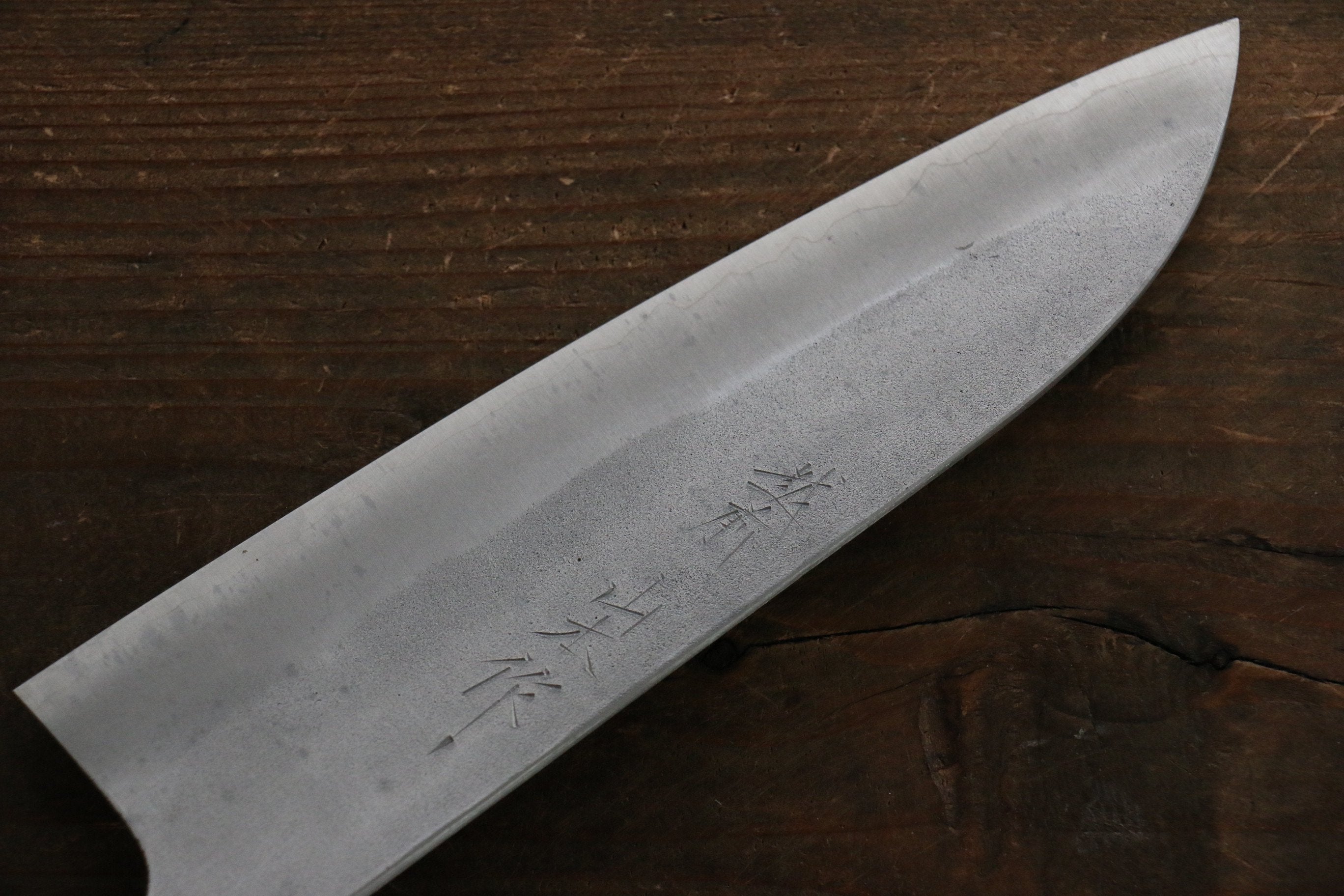 Nao Yamamoto Silver Steel No.3 Nashiji Santoku  165mm Walnut Handle - Japanny - Best Japanese Knife