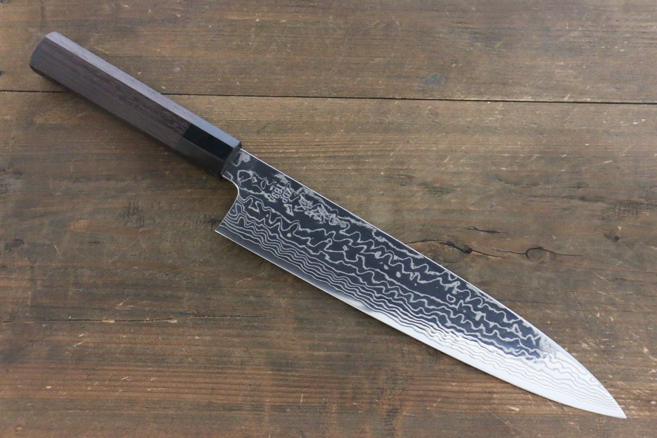 Sukenari ZDP189 Damascus Gyuto 270mm Shitan Handle - Japanny - Best Japanese Knife