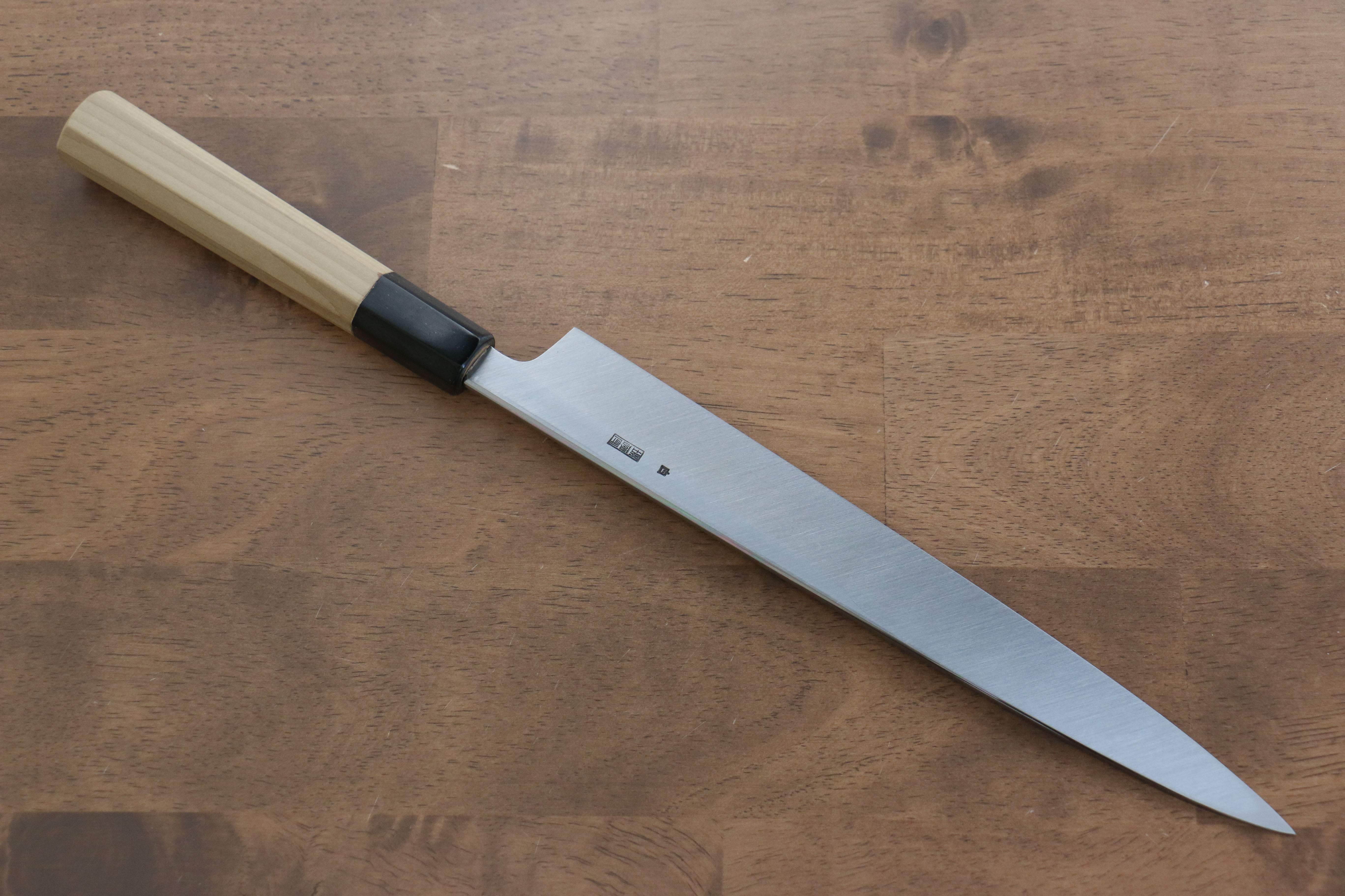 Kikuzuki White Steel No.2 Kasumitogi Yanagiba 240mm Magnolia Handle - Japanny - Best Japanese Knife