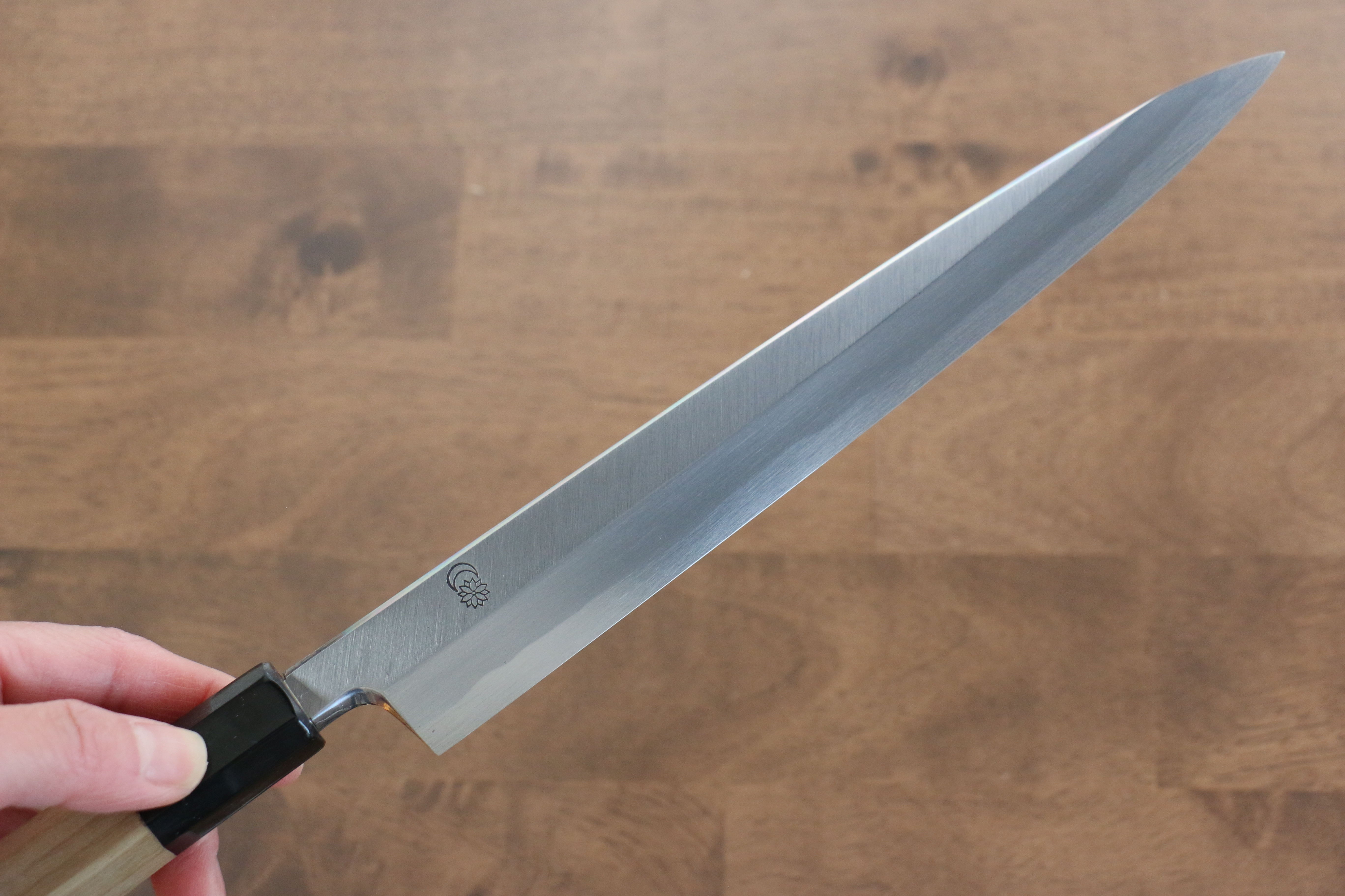 Kikuzuki White Steel No.2 Kasumitogi Yanagiba 240mm Magnolia Handle - Japanny - Best Japanese Knife