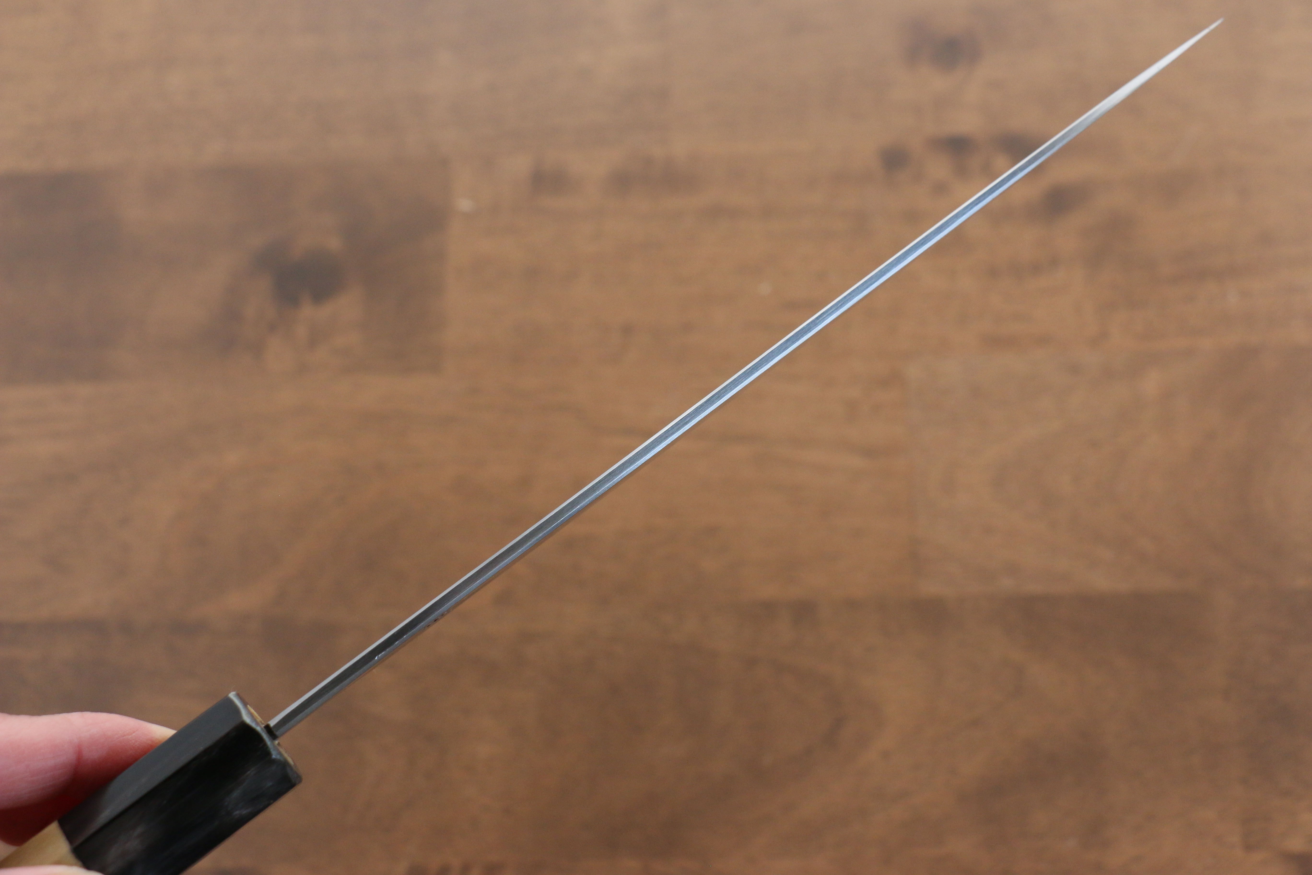 Kikuzuki White Steel No.2 Kasumitogi Gyuto 210mm Magnolia Handle - Japanny - Best Japanese Knife