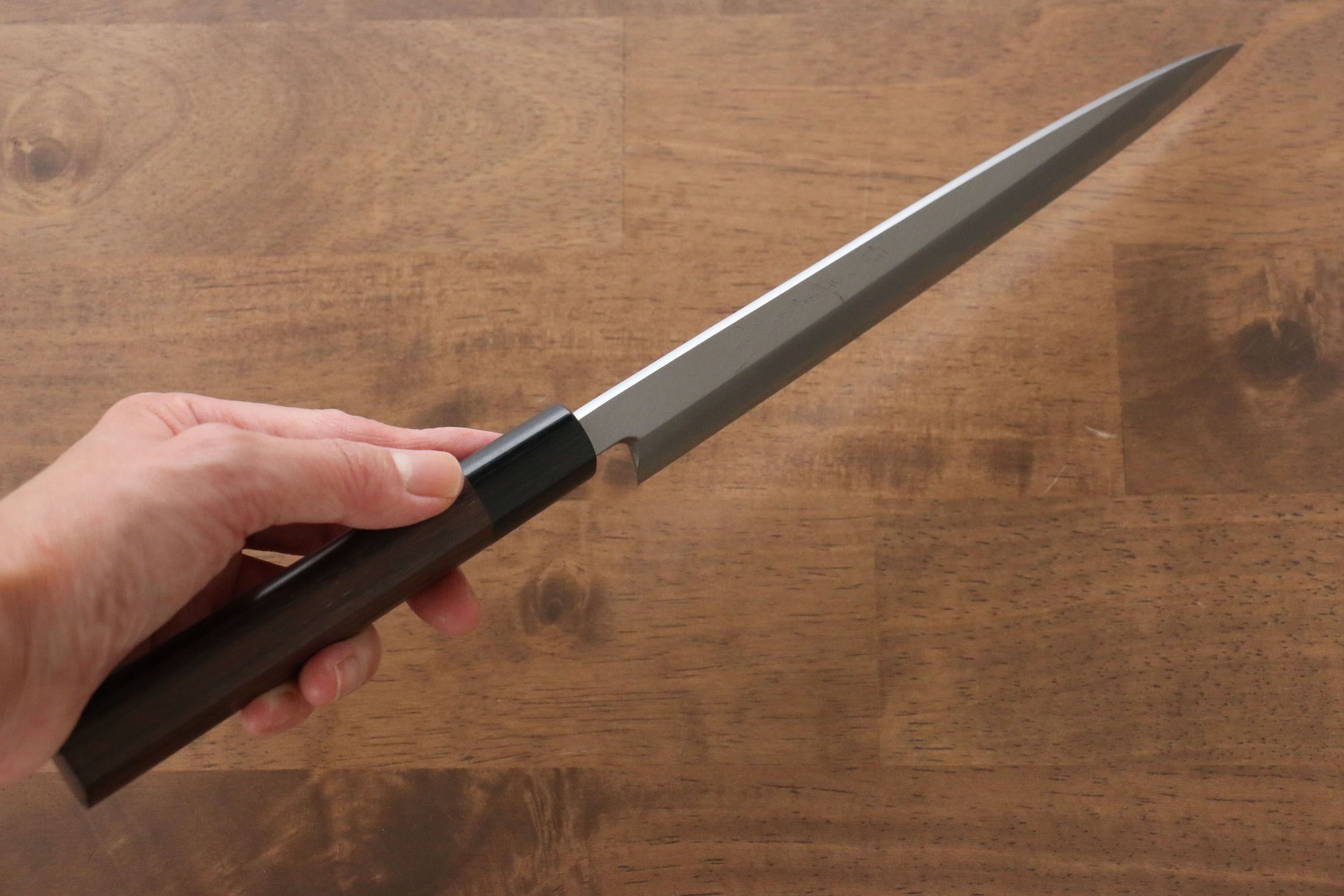 Jikko White Steel No.2 Yanagiba  210mm Shitan Handle - Japanny - Best Japanese Knife