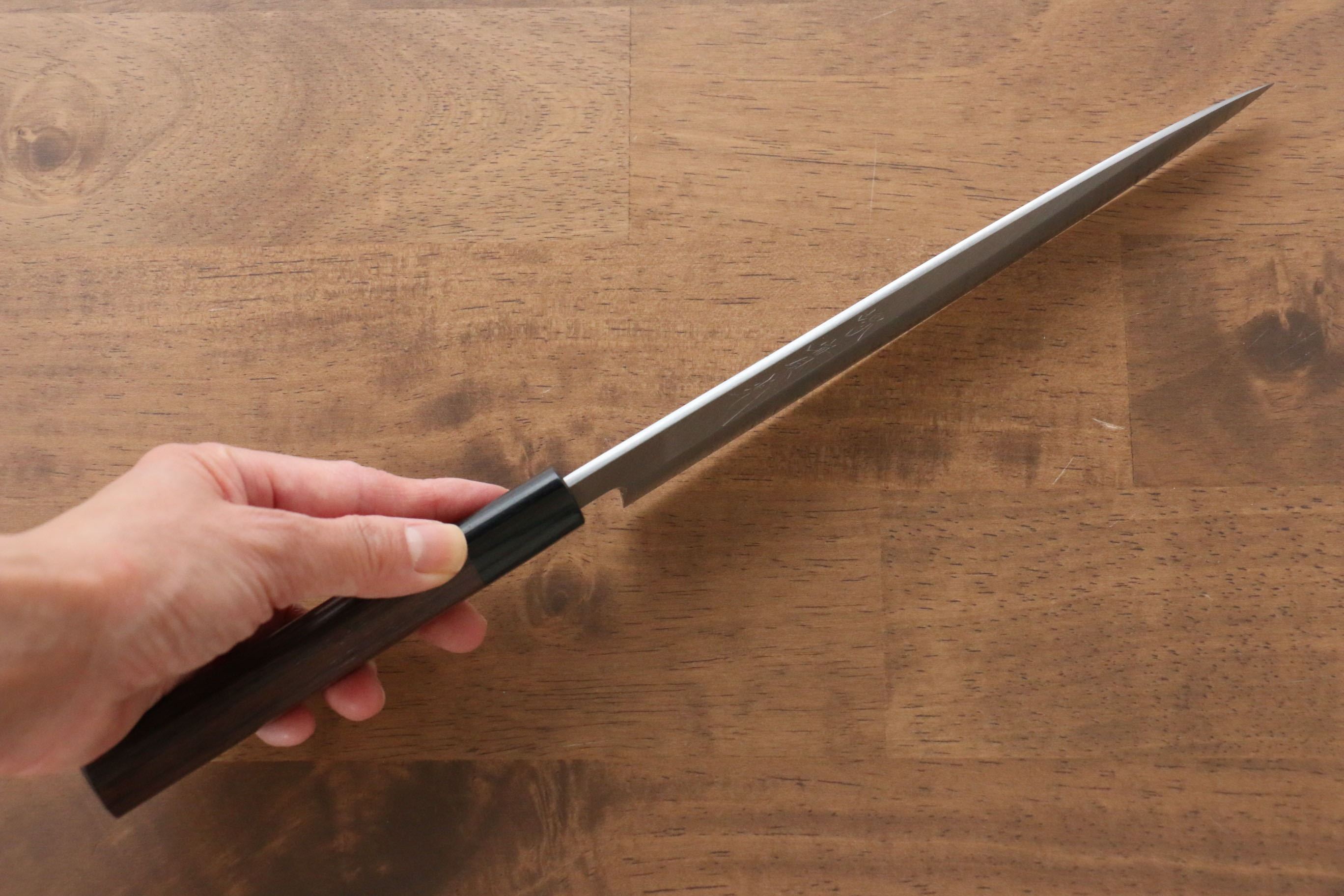 Jikko White Steel No.2 Yanagiba  210mm Shitan Handle - Japanny - Best Japanese Knife