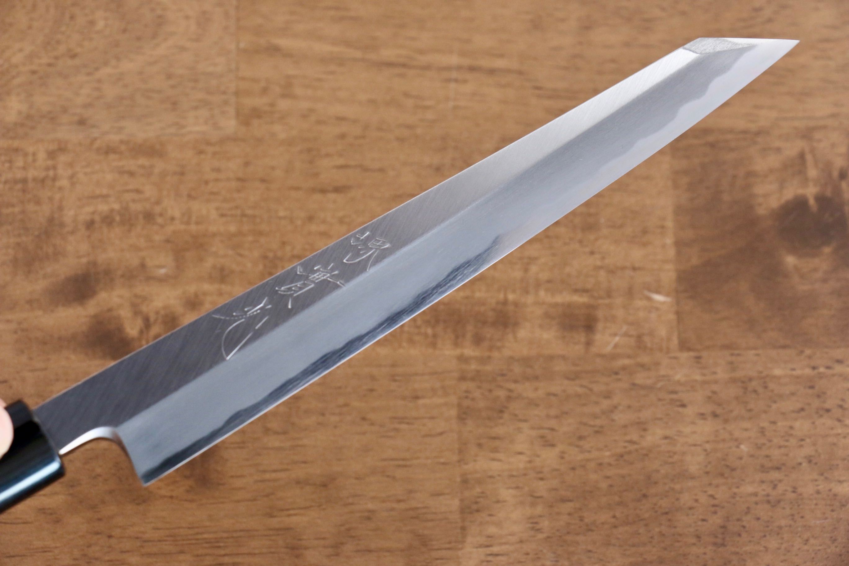 Jikko White Steel No.2 Kiritsuke Yanagiba  210mm Shitan Handle - Japanny - Best Japanese Knife