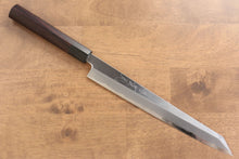  Jikko White Steel No.2 Kiritsuke Yanagiba  240mm Shitan Handle - Japanny - Best Japanese Knife