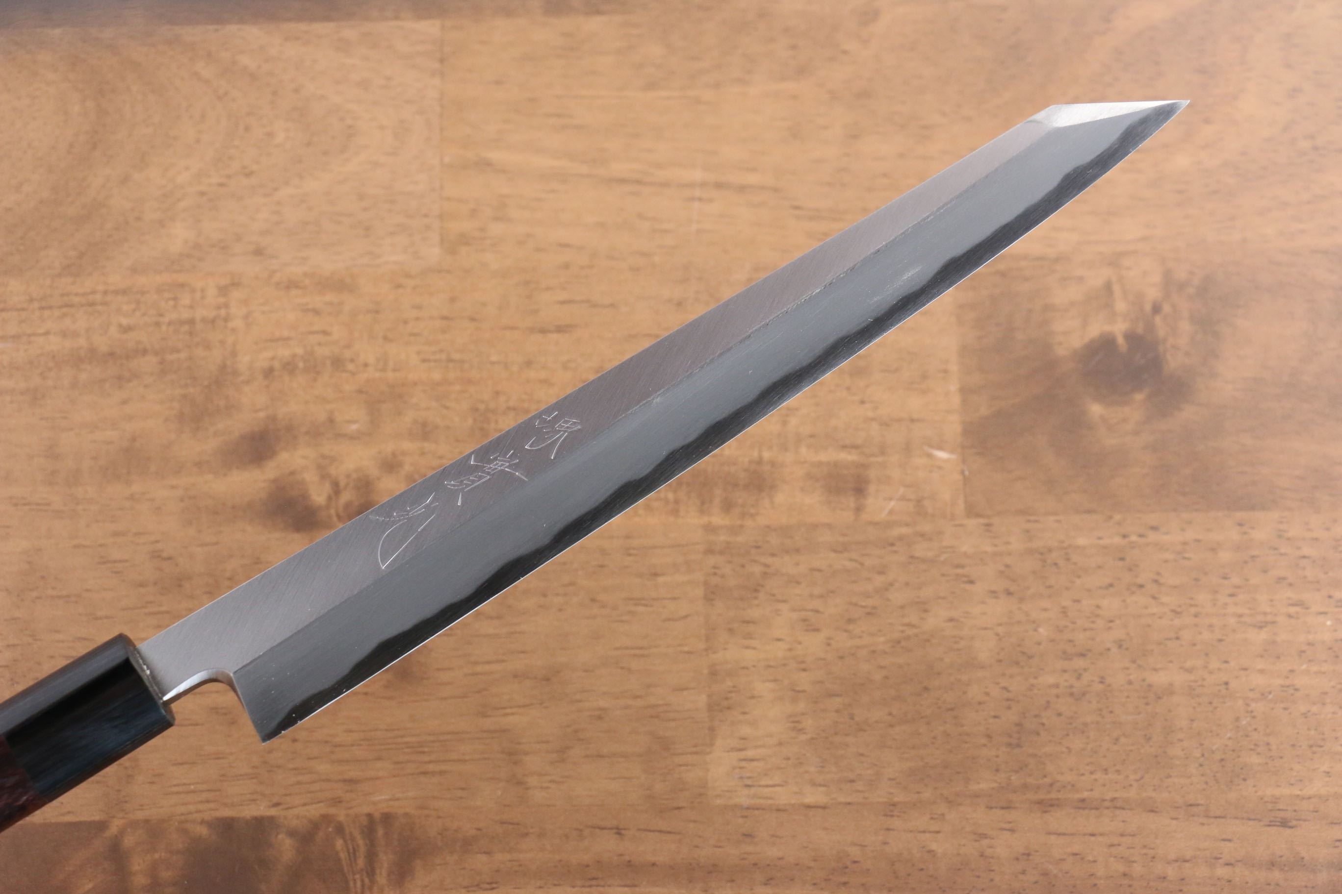 Jikko White Steel No.2 Kiritsuke Yanagiba  240mm Shitan Handle - Japanny - Best Japanese Knife