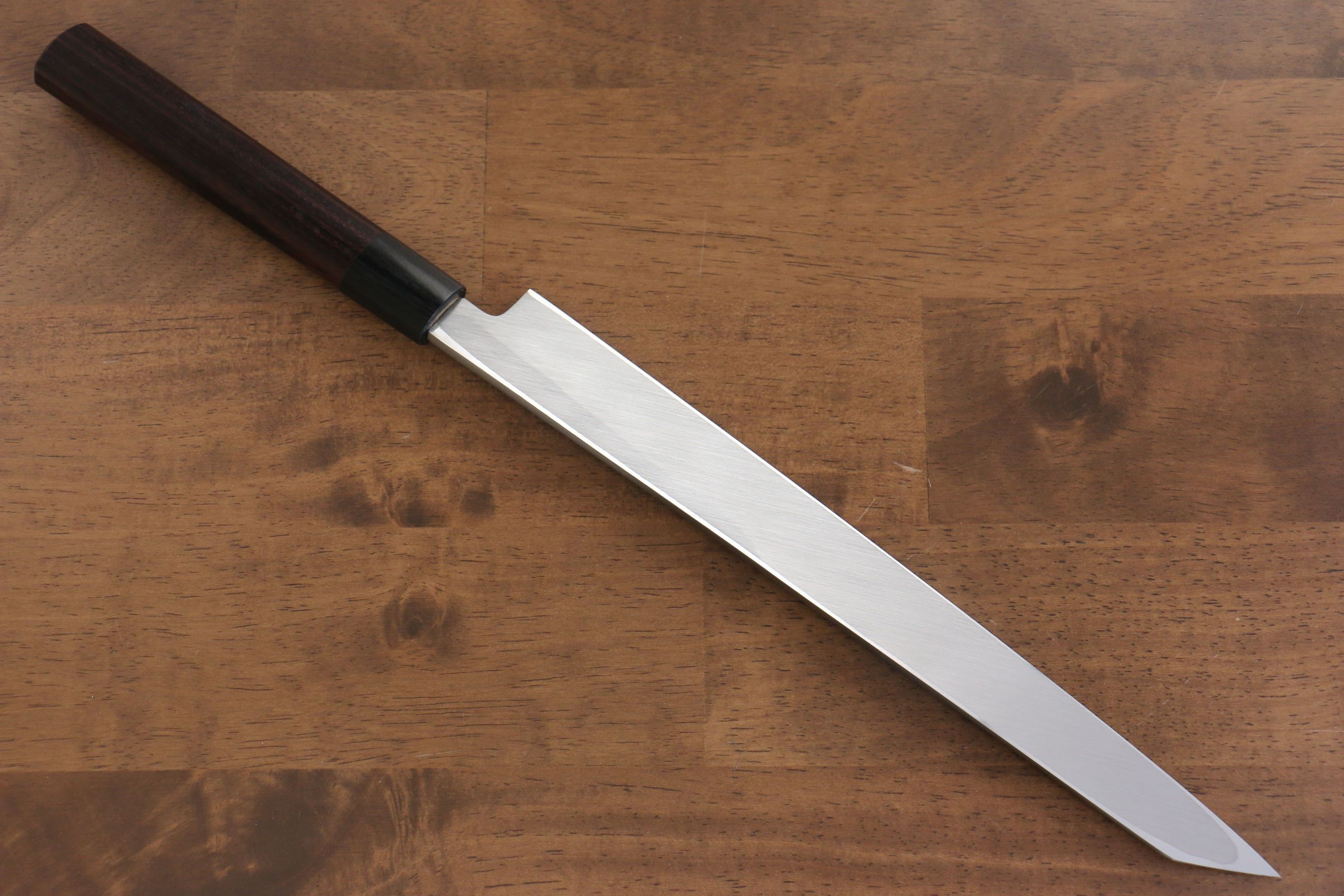 Jikko White Steel No.2 Kiritsuke Yanagiba  270mm Shitan Handle - Japanny - Best Japanese Knife