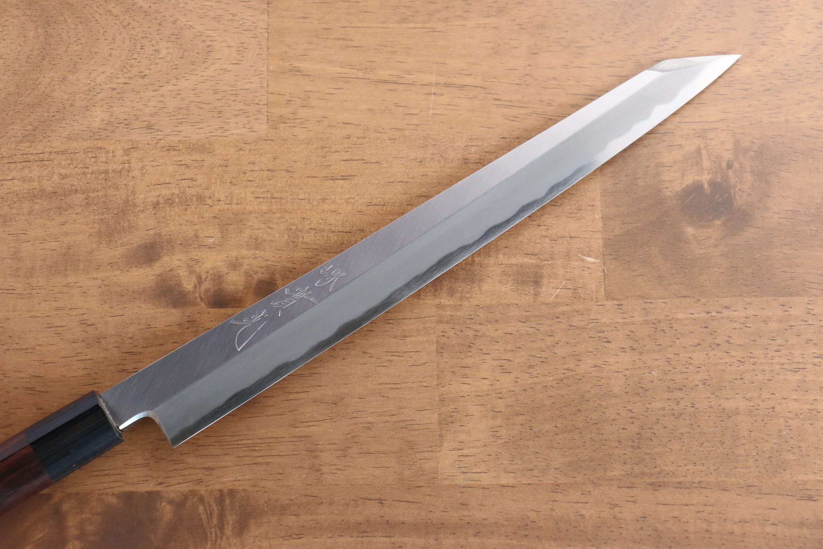 Jikko White Steel No.2 Kiritsuke Yanagiba  270mm Shitan Handle - Japanny - Best Japanese Knife