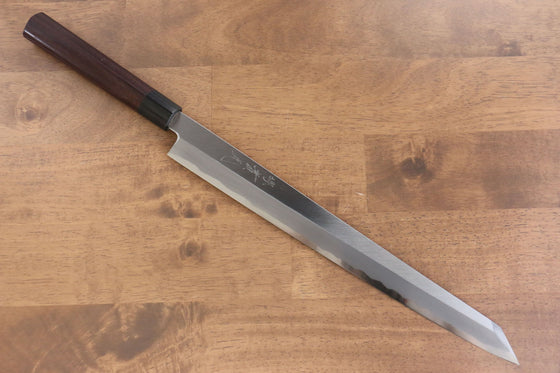 Jikko White Steel No.2 Kiritsuke Yanagiba  330mm Shitan Handle - Japanny - Best Japanese Knife