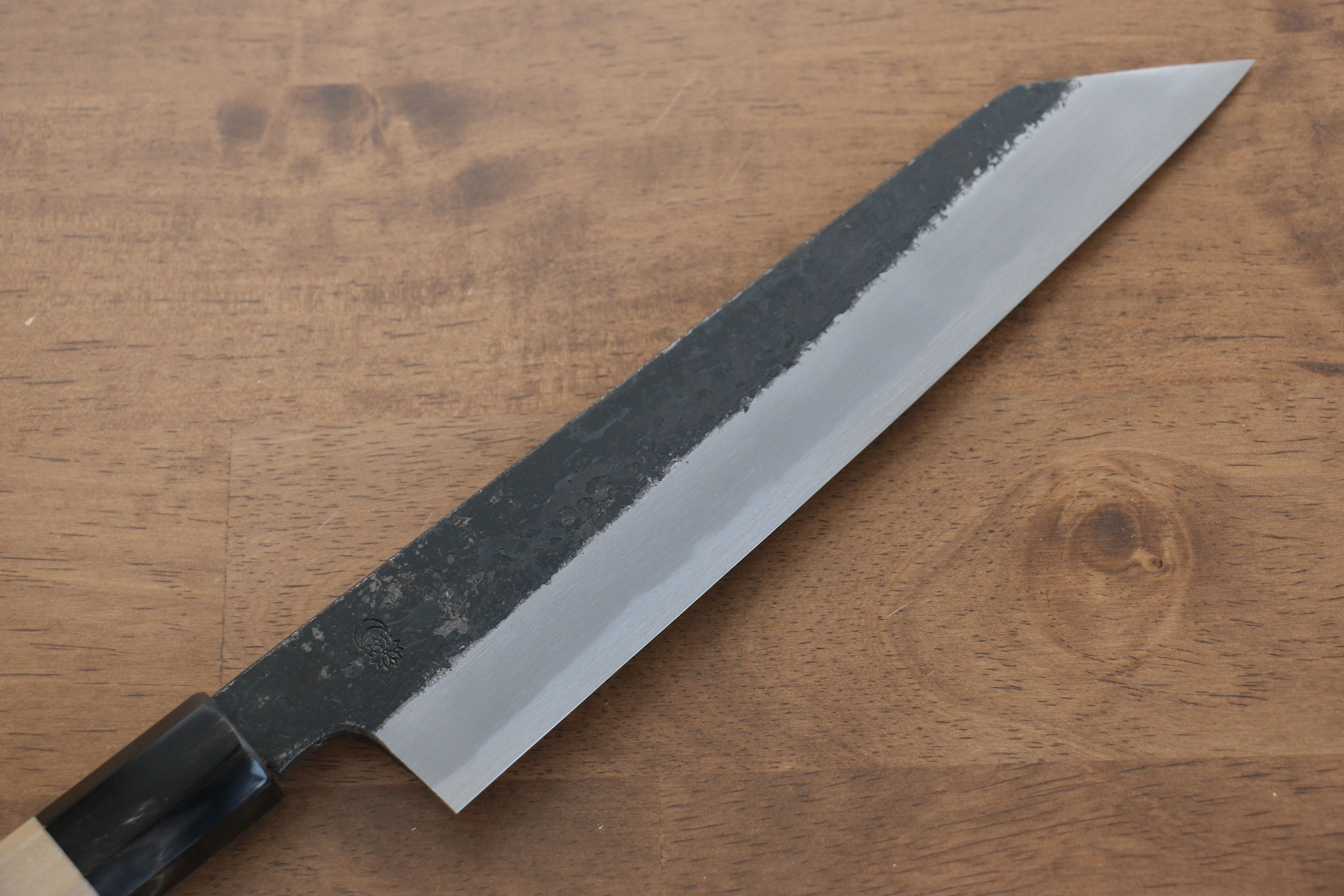 Kikuzuki White Steel No.2 Black Finished Kiritsuke Gyuto 210mm Magnolia Handle - Japanny - Best Japanese Knife