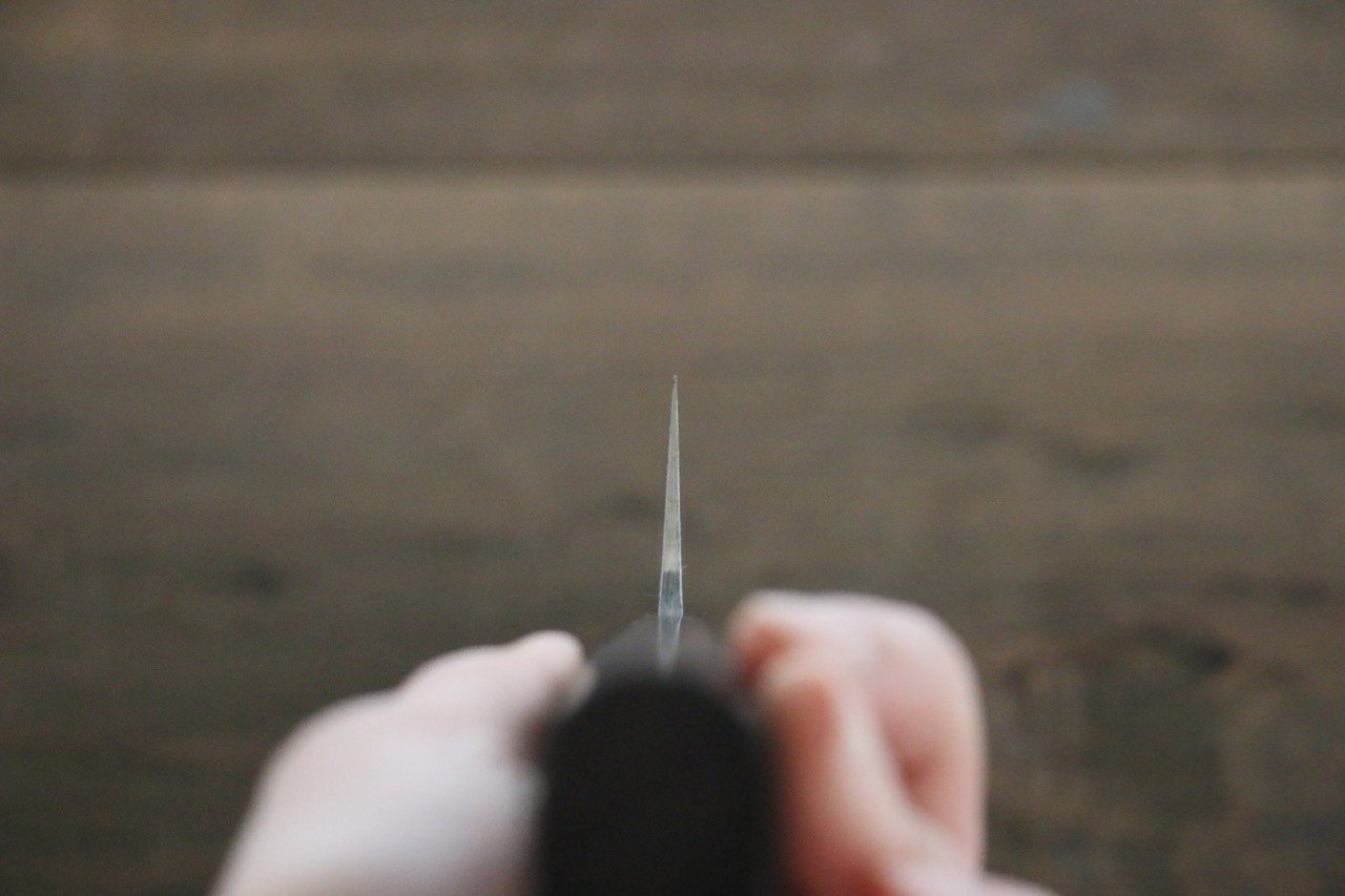 Nao Yamamoto VG10 Black Damascus Gyuto 210mm Shitan Handle - Japanny - Best Japanese Knife