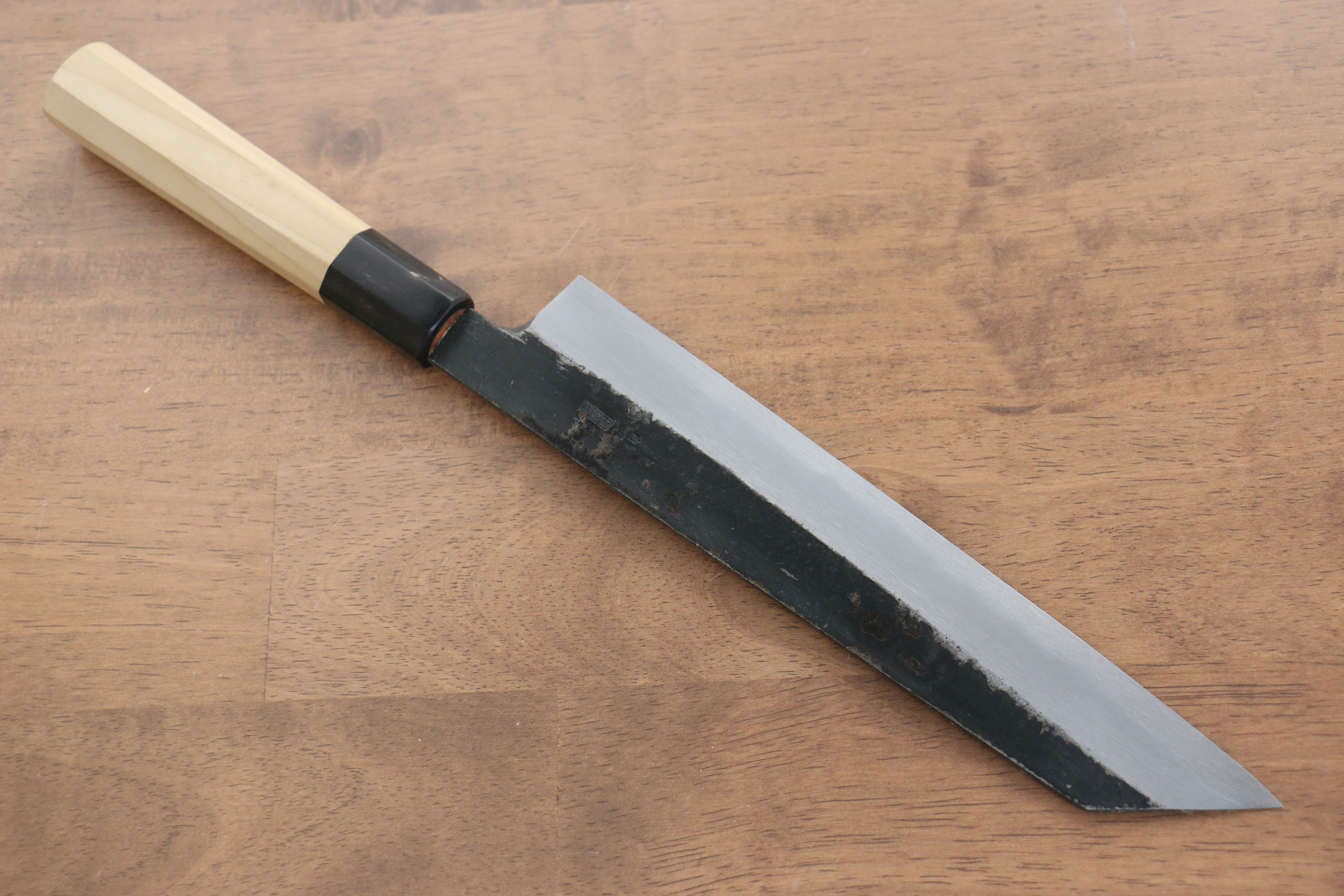Kikuzuki White Steel No.2 Black Finished Kiritsuke Gyuto 240mm Magnolia Handle - Japanny - Best Japanese Knife