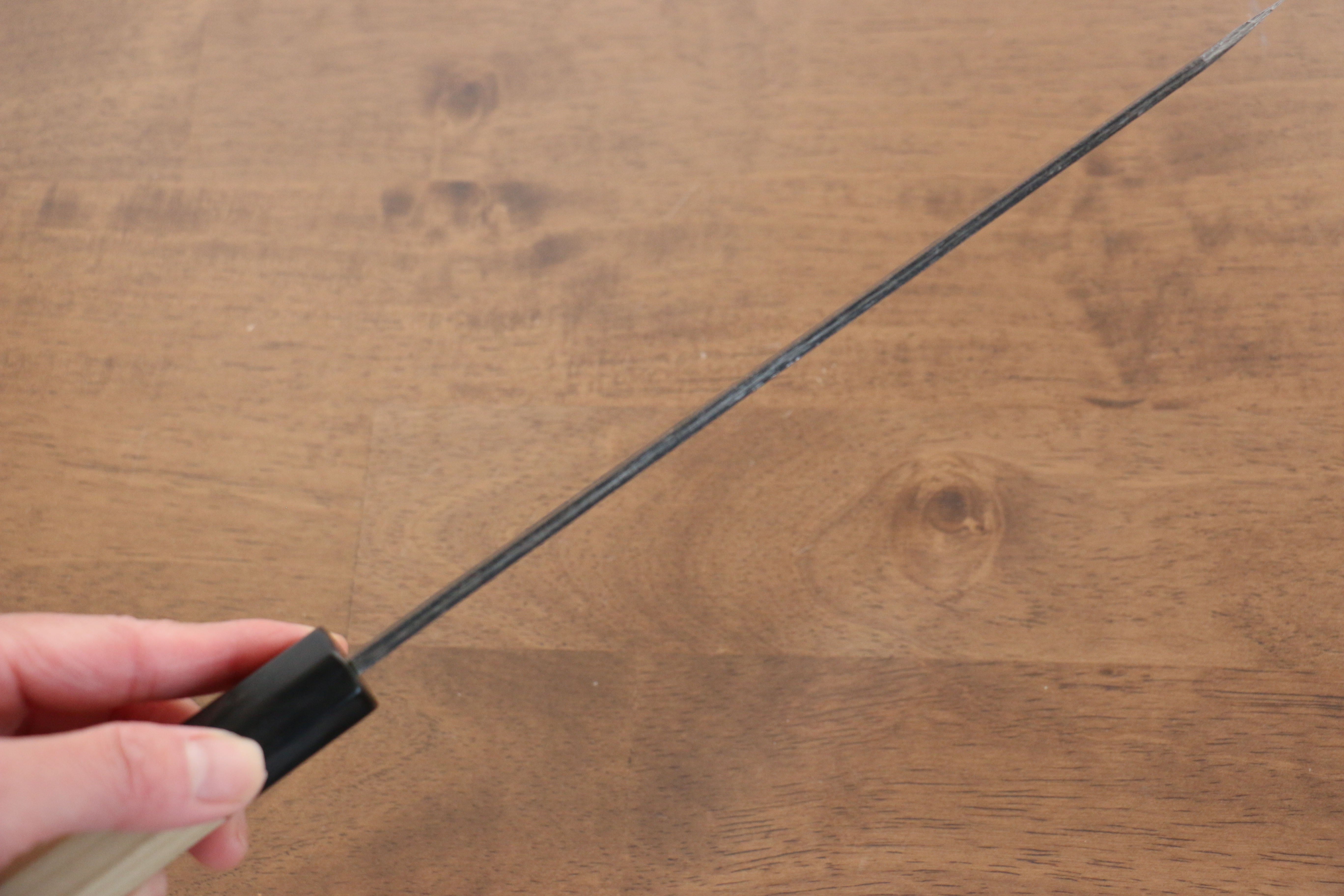 Kikuzuki White Steel No.2 Black Finished Kiritsuke Gyuto 240mm Magnolia Handle - Japanny - Best Japanese Knife